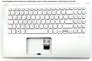 ASUS Top Cover with Keyboard for F512.X512 PT "Silver"