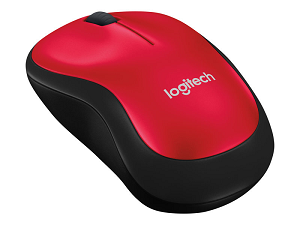 Rato LOGITECH M185 Wireless Nano-Reciver "Black/Red"