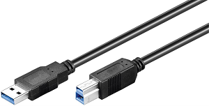 Cabo GOOBAY (USB3.0 A-Male«»USB3.0 B-Male) 1.0Mts "Black" 