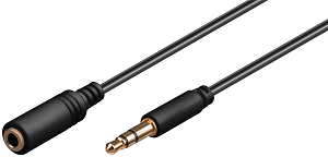 Cabo GOOBAY Audio Jack (3.5mm M«»3.5mm F) 0.50Mts