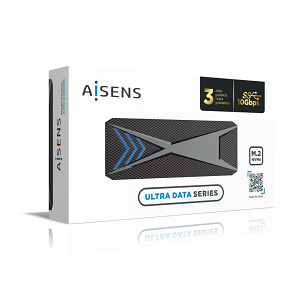 Caixa Externa AISENS M.2 NVMe«»USB3.2 Type-C RGB "Black"