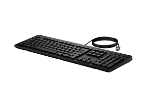 Teclado HP 125 Wired Keyboard USB PT "Black"