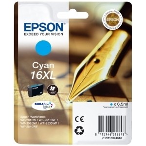 Tinteiro EPSON nº 16XL WF-2010.2510.2530.2540 T1632 "Cyan" 