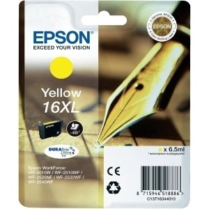 Tinteiro EPSON nº 16XL WF-2010.2510.2530.2540 T1634 "Yellow" 