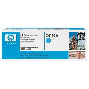 Toner HP Color LaserJet series 4500.4550 C4192A Cyan