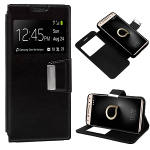 Capa Flip Cover c/ Janela ALCATEL 5 "Black"