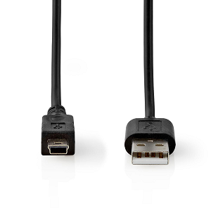 Cabo NEDIS USB2.0 (A«»Mini-B 5Pin) 2.0Mts "Black"