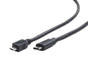 Cabo GEMBIRD USB2.0 (Type-C«»Micro-B) 1.0Mts "Black"