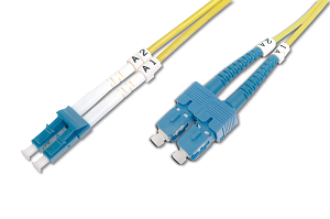 Cabo DIGITUS Fibra LC-SC OS2 Singlemode 9/125 Duplex 1.0Mts