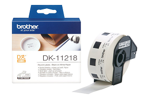 Etiquetas BROTHER Circular 24mm 1000unidades DK-11218
