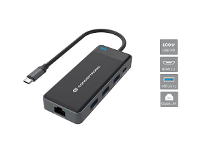 CONCEPTRONIC DONN14G 7-in-1 Docking Station USB-C3.2