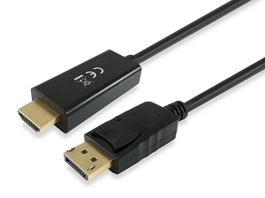 Cabo EQUIP DisplayPort«»HDMI 2.0Mts "Black"