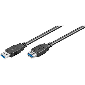 Cabo EWENT Extensão USB3.0 (A-M«»A-F) 1.0Mts "Black"