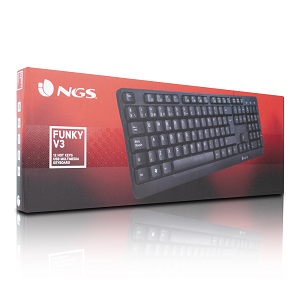 Teclado NGS FUNKY V3 Multimedia USB  "Black"