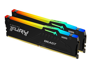 DIMM 2x8Gb DDR5 PC-6000 CL36 KINGSTON FURY Beast Black RGB