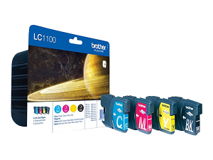 Tinteiro BROTHER (Pack 4 LC1100BK/C/M/Y) LC1100VALBP