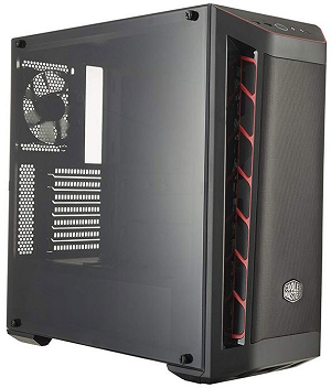 Caixa COOLERMASTER MidiTower MASTERBOX MB511 "Black Red"