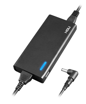 AC Adapter NOX para Notebook Slim 65W "Black"