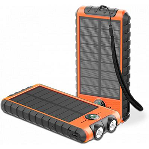 BIGBEN Power Bank Solar 10000mAh 5V 2.4A "Orange/Black"