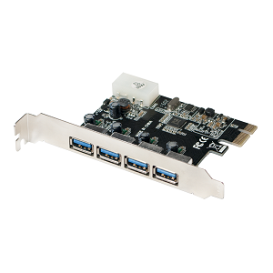 Placa PCI-E LOGILINK Controladora 4-Port USB3.0