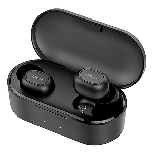 QCY-T2S TWS BT 5.0 Earphone Wireless Charging Case "Black"