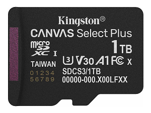 Micro Secure Digital Card KINGSTON Canvas Select Plus 1Tb