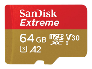 Micro Secure Digital Card SANDISK Extreme 64Gb (SD)