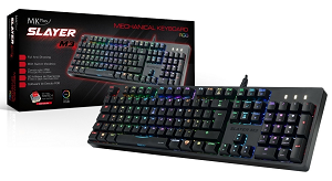 Teclado MKPLUS SLAYER M3 Mechanical Brown Gaming RGB PT