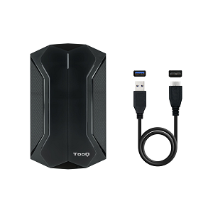 Caixa Externa TOOQ Gaming RGB 2.5" S-ATA«»USB3.1 "Black"