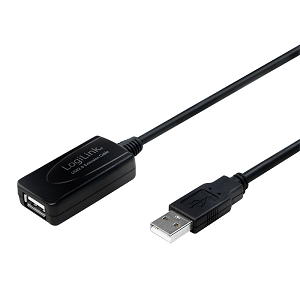 Cabo LOGILINK Repetidor de sinal USB2.0 (A-M«»A-F) 10.0mts