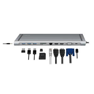 LOGILINK  Docking Station USB-C 11-Port 100W PD